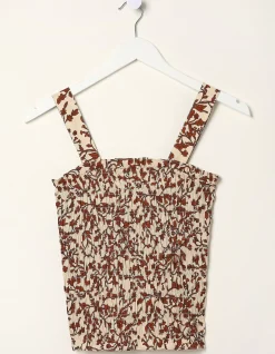 FatFace Oran Floral Smocked Cami Top|Women Shirts & Blouses