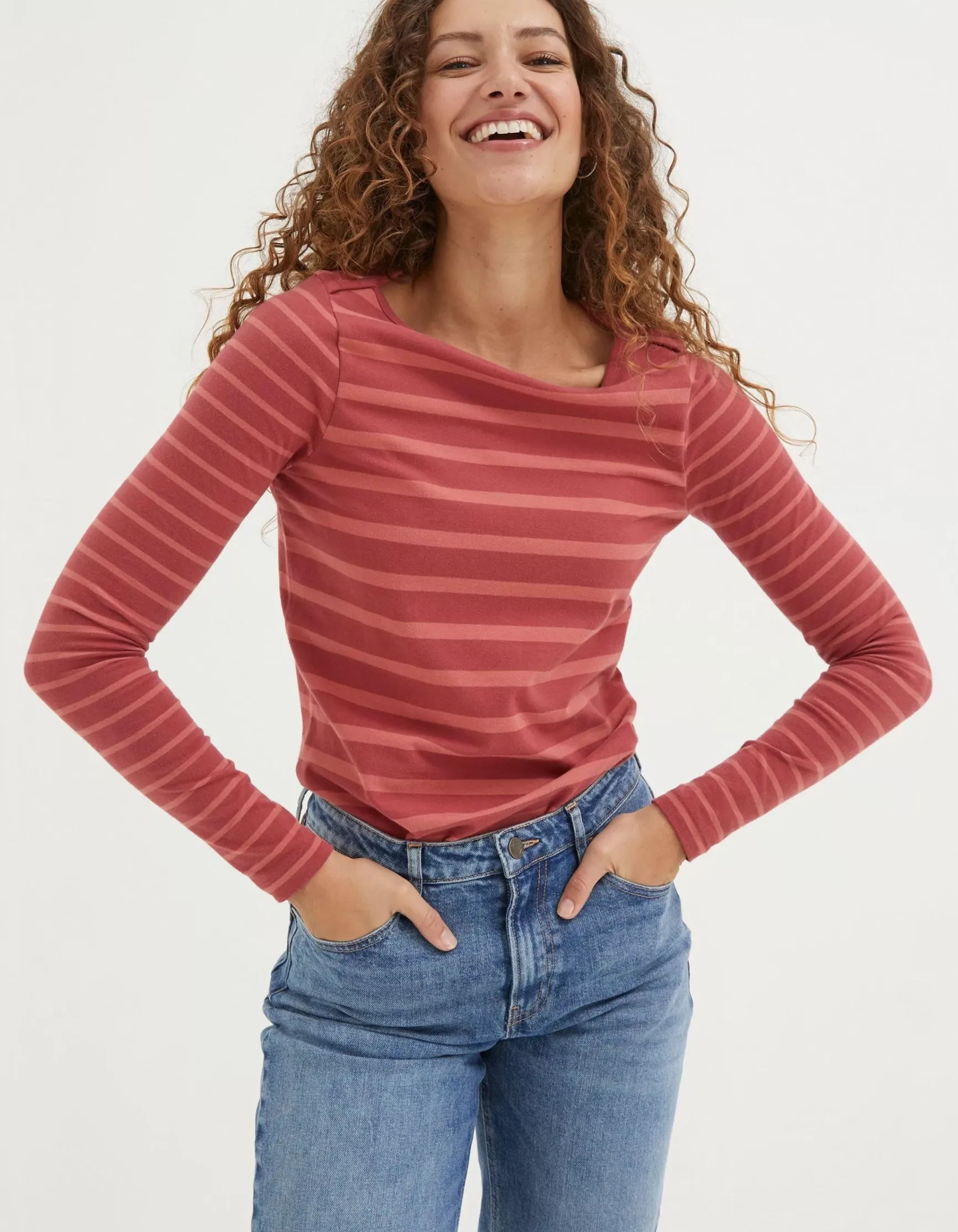 FatFace Organic Cotton Breton T Shirt|Women View All