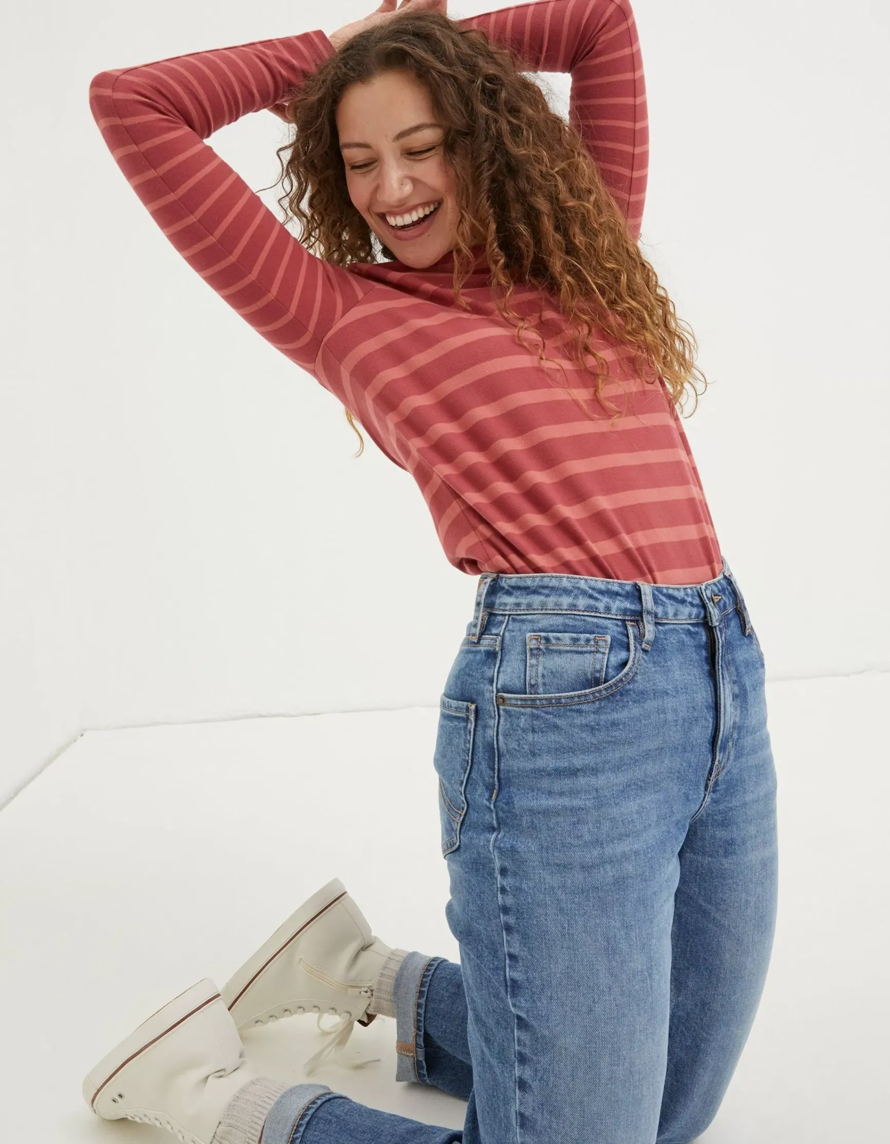 FatFace Organic Cotton Breton T Shirt|Women View All