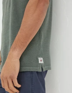 FatFace Organic Cotton Fine Stripe Polo|Men View All