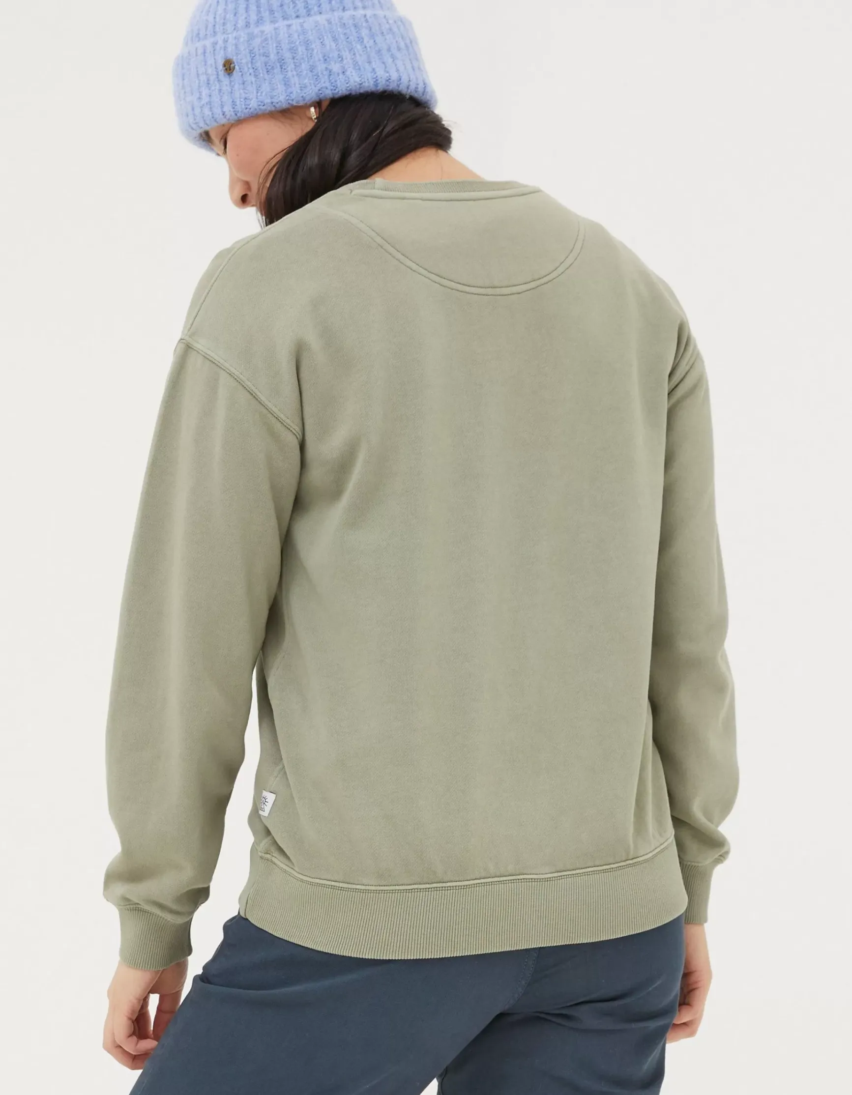 FatFace Organic Cotton Georgia Crew Sweatshirt|Women Sweatshirts & Hoodies