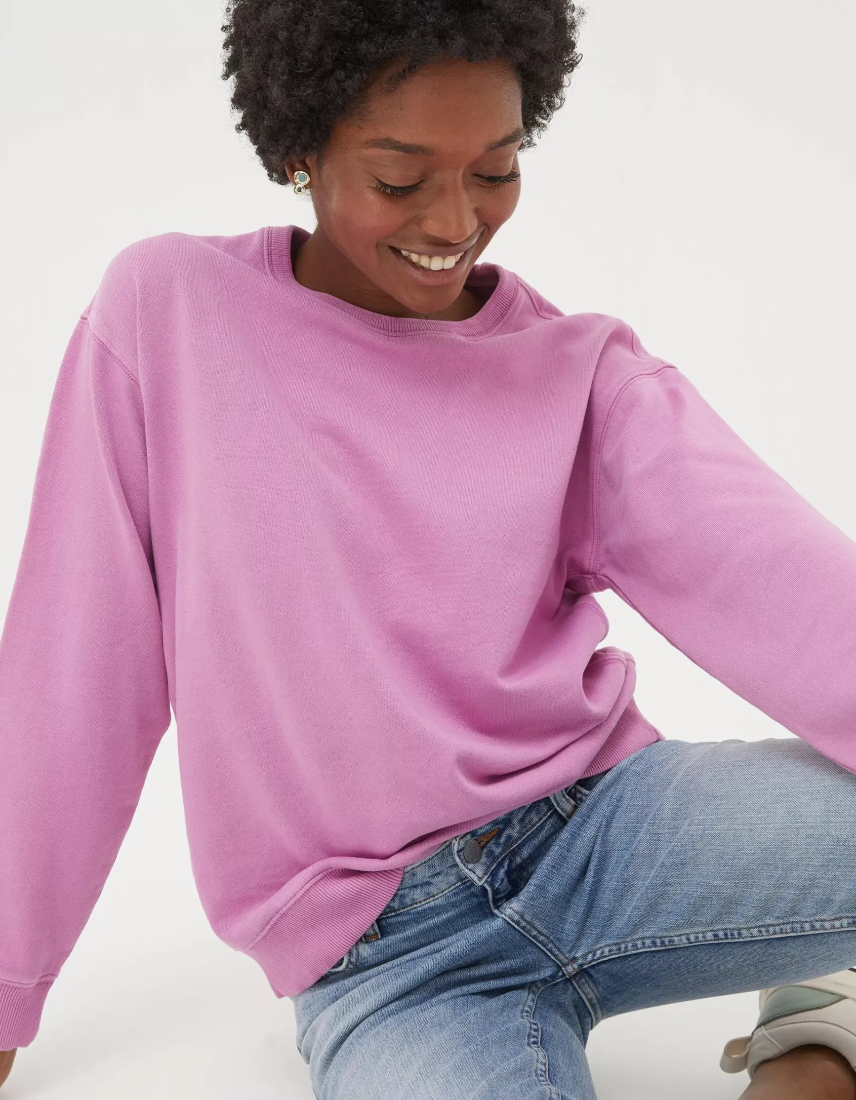 FatFace Organic Cotton Georgia Crew Sweatshirt|Women View All
