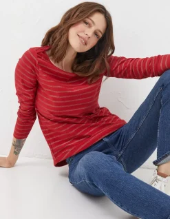 FatFace Organic Cotton Glitter Breton|Women View All