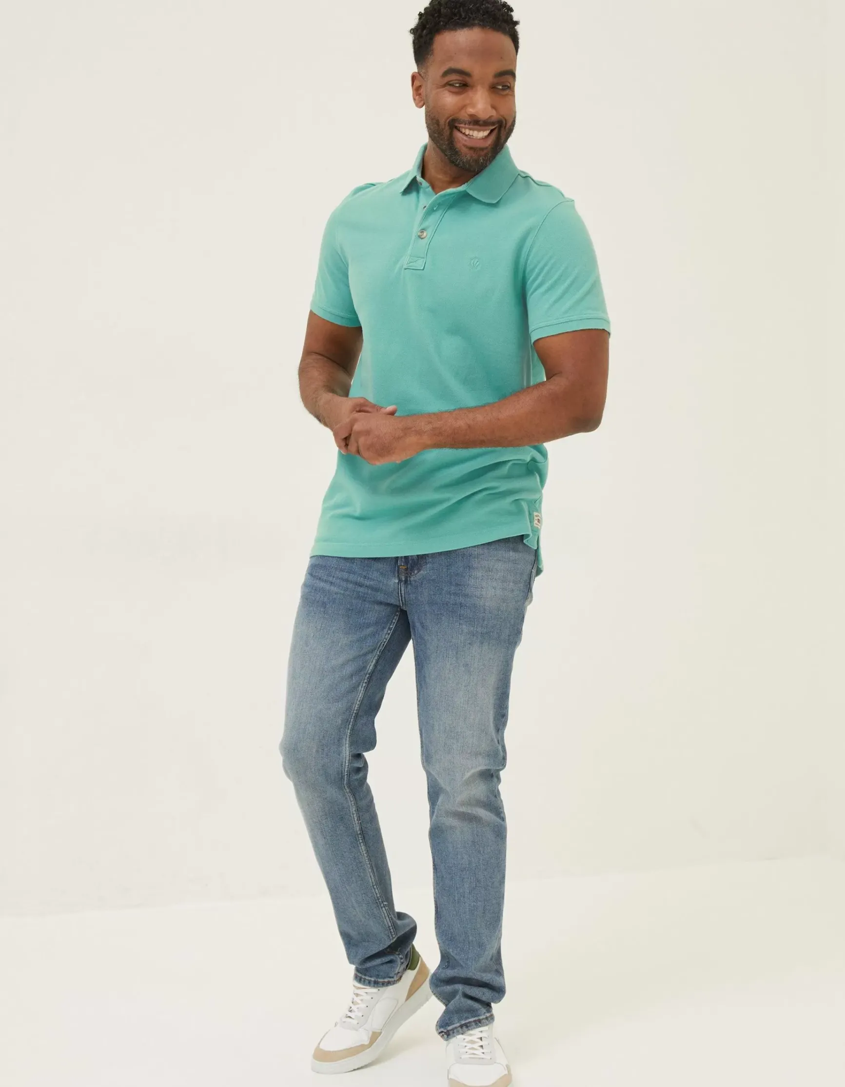 FatFace Organic Cotton Pique Polo|Men T-Shirts