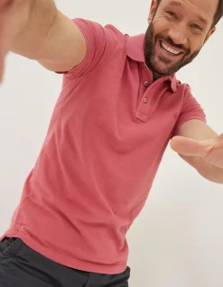 FatFace Organic Cotton Pique Polo|Men T-Shirts
