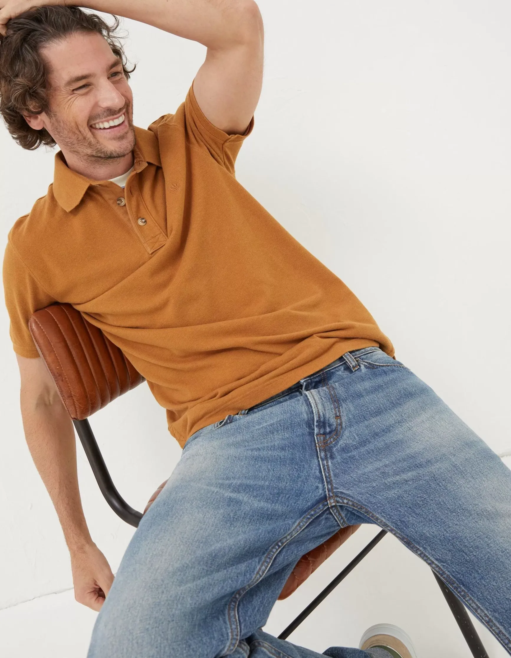 FatFace Organic Cotton Pique Polo|Men T-Shirts