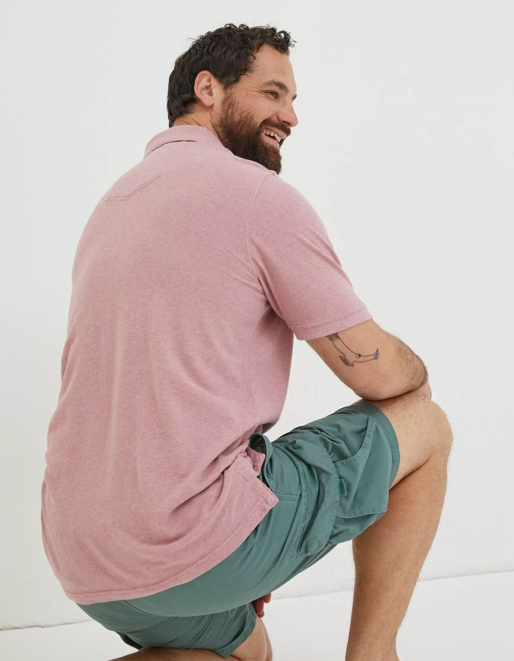 FatFace Organic Cotton Pique Polo|Men T-Shirts