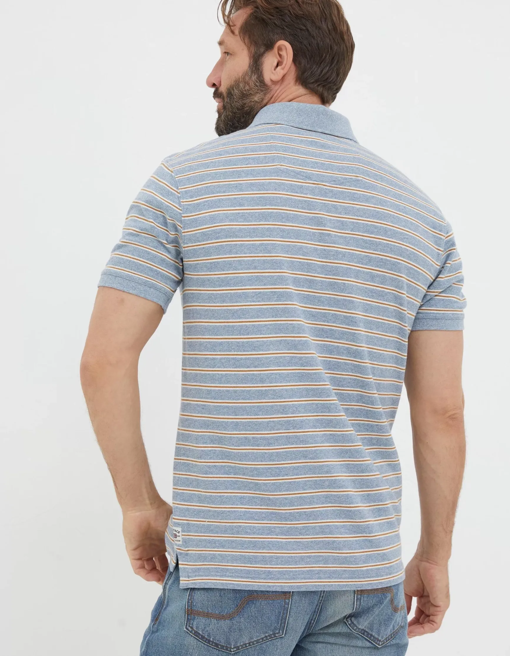 FatFace Organic Cotton Stripe Polo|Men View All