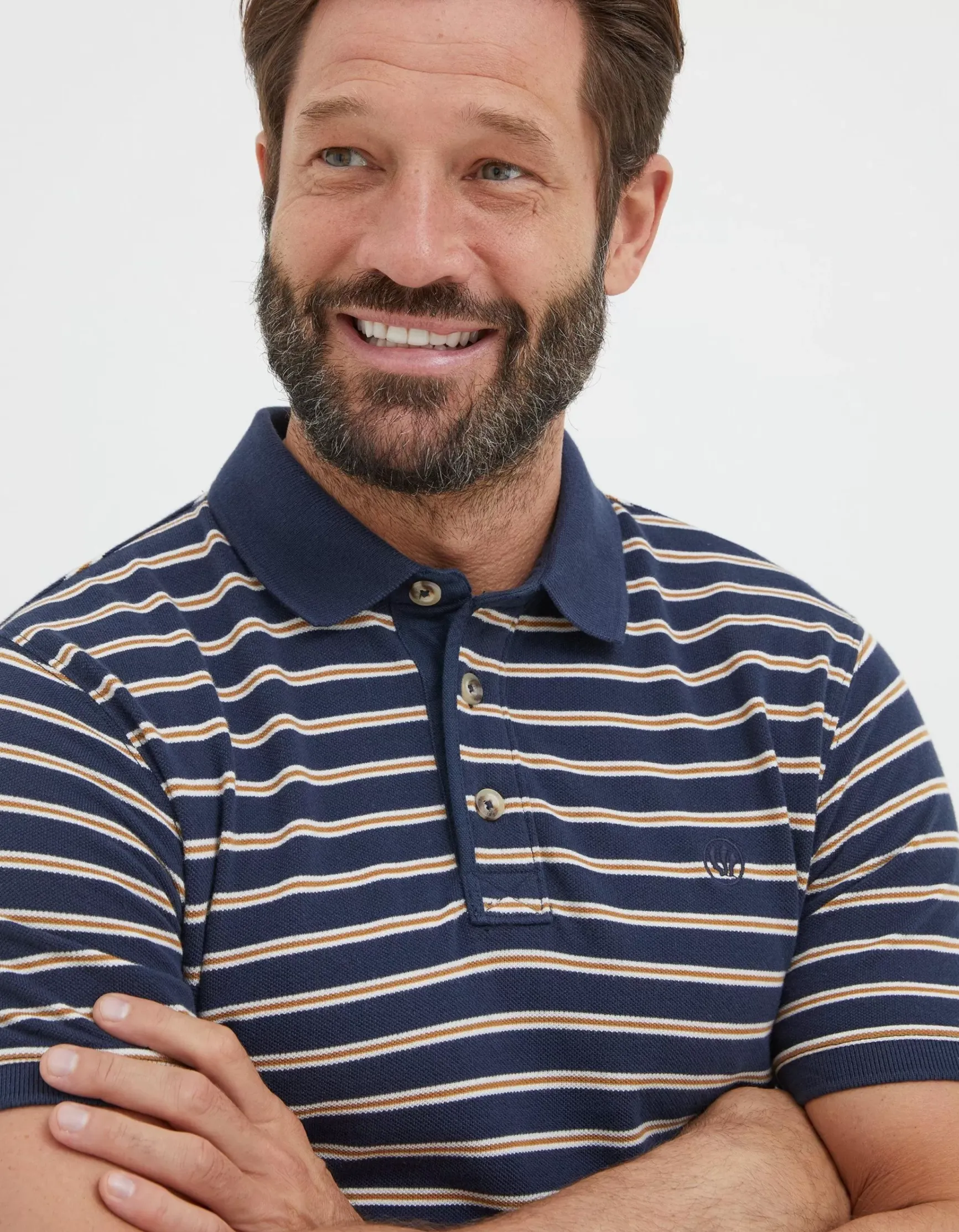 FatFace Organic Cotton Stripe Polo|Men View All