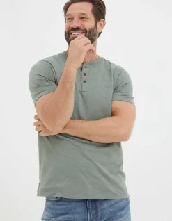 FatFace Organic Cotton Woodside Slub Henley|Men View All