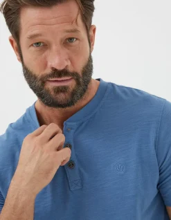 FatFace Organic Cotton Woodside Slub Henley|Men View All