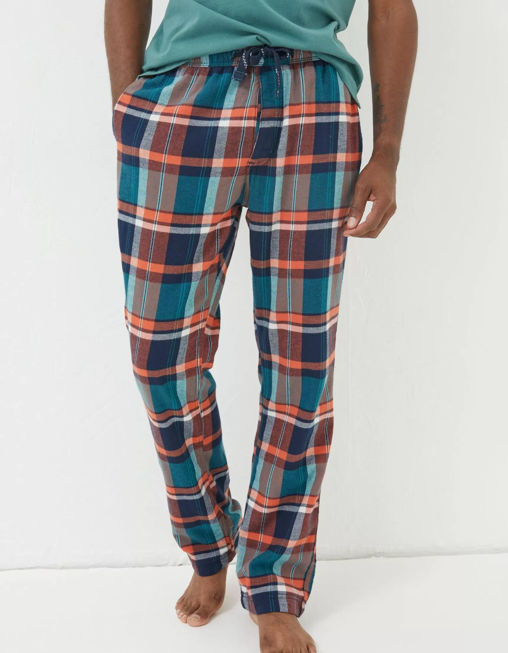 FatFace Orkney Check Lightweight Pyjama Bottoms|Men View All