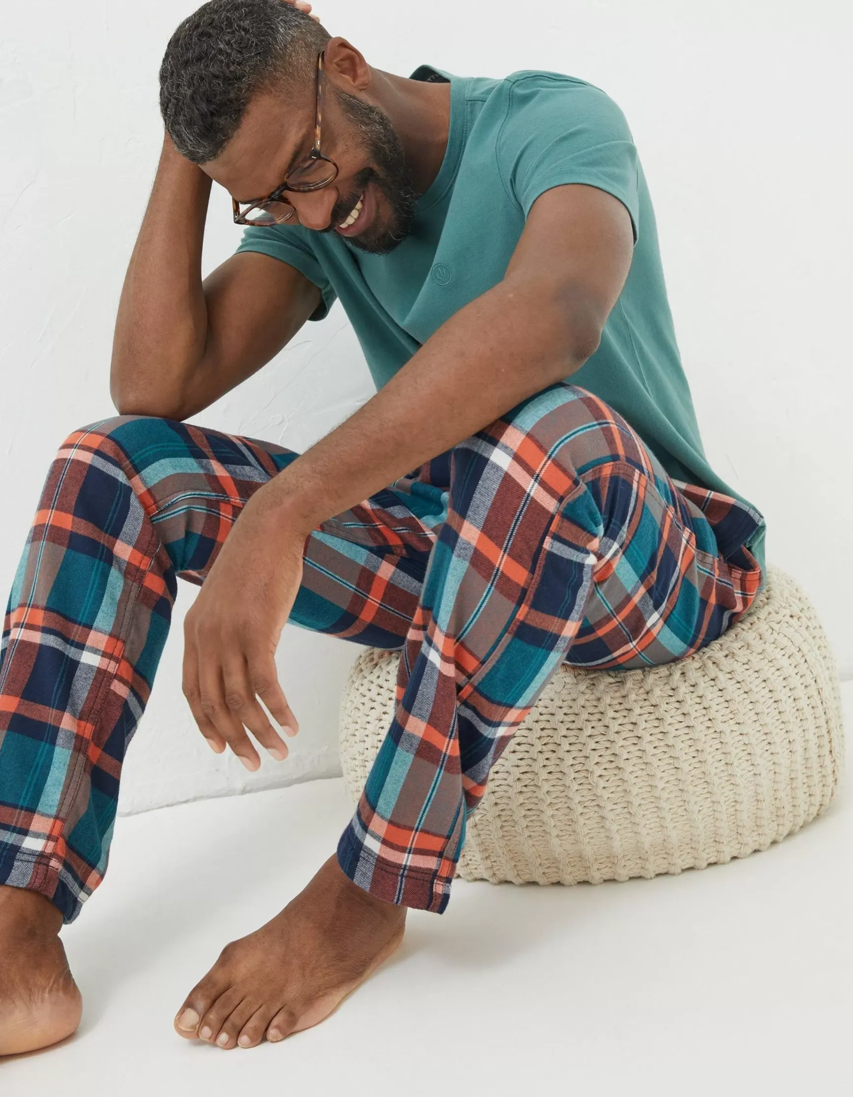 FatFace Orkney Check Lightweight Pyjama Bottoms|Men View All