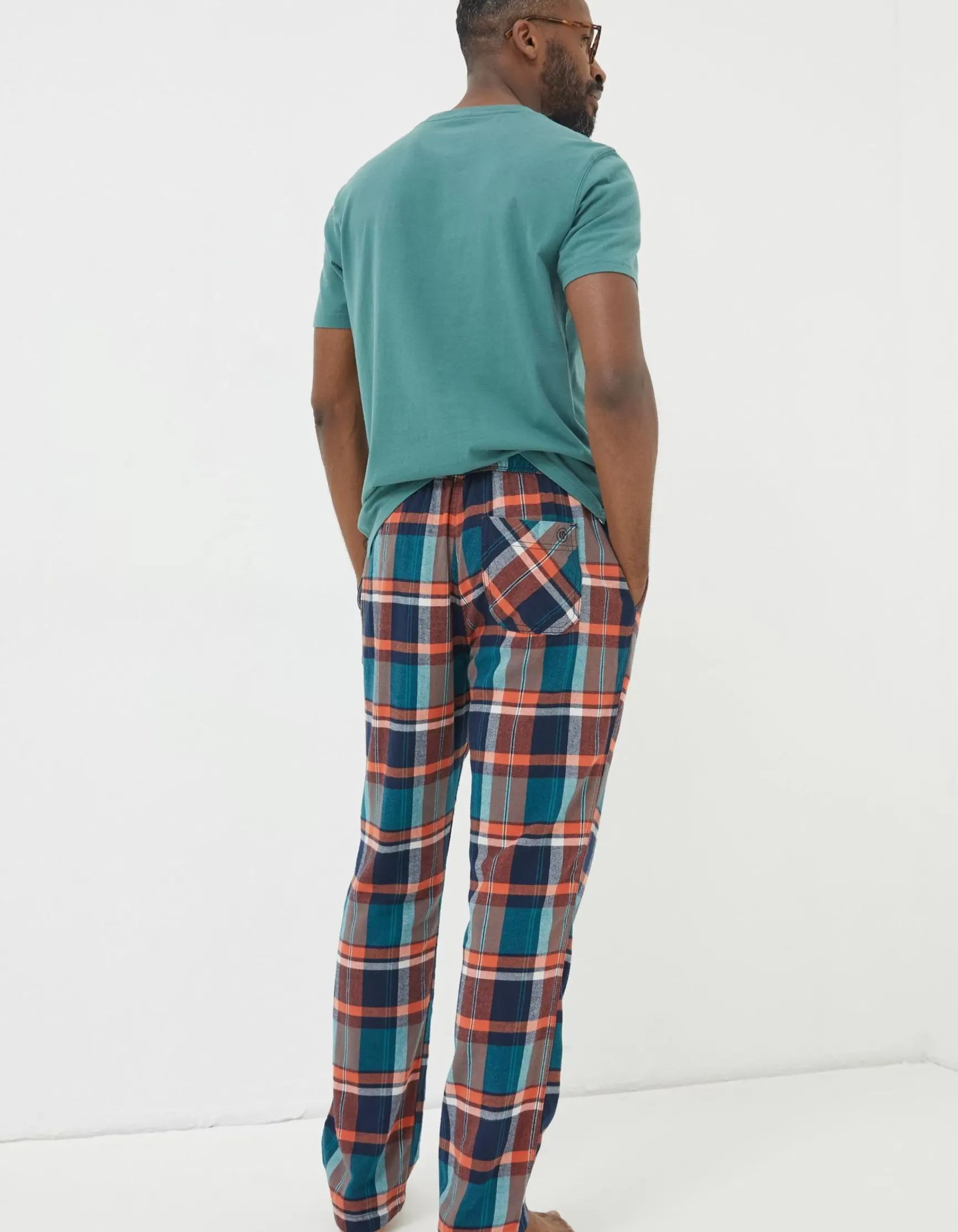 FatFace Orkney Check Lightweight Pyjama Bottoms|Men View All