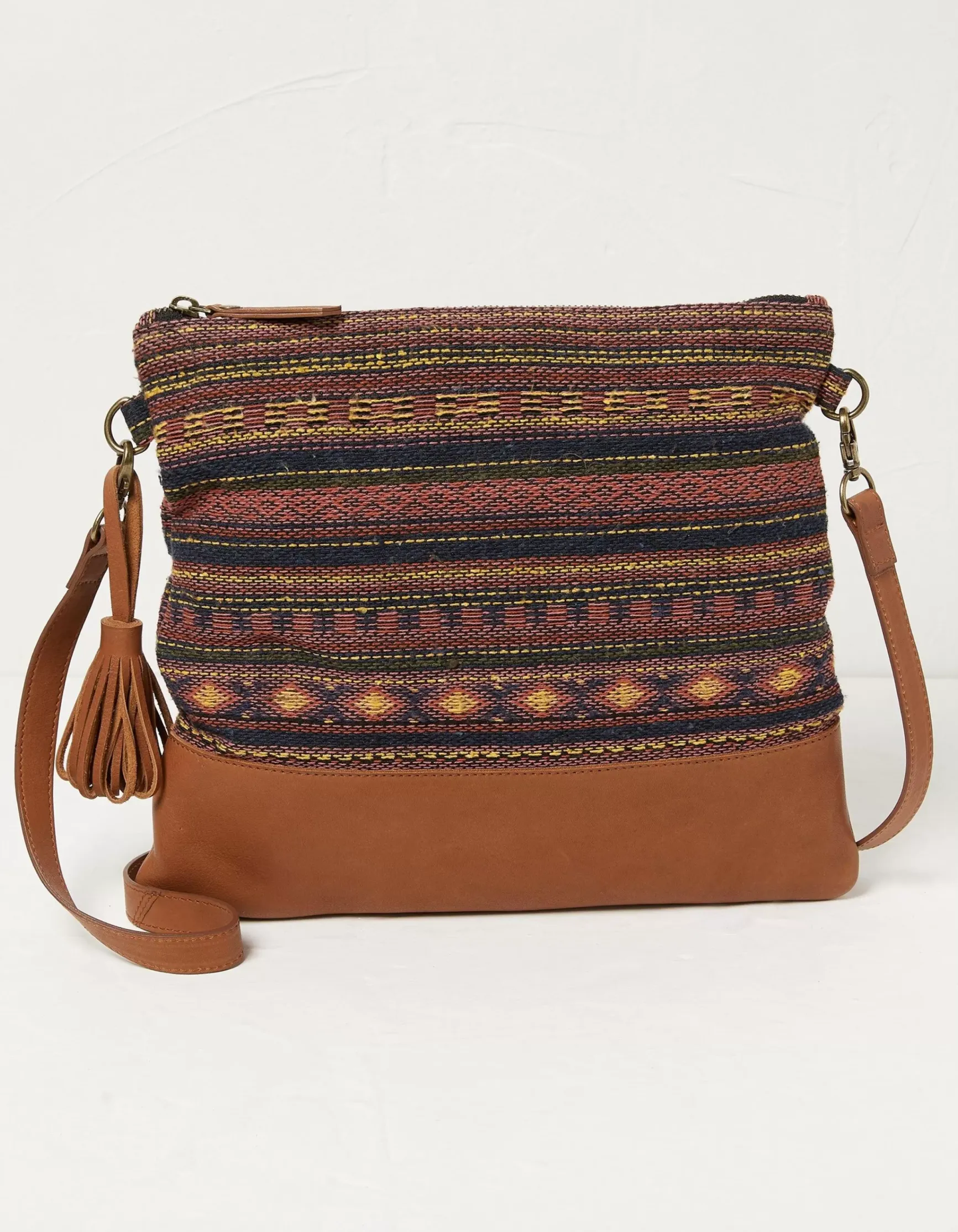 FatFace Orla Woven Mix Crossbody Bag|Women View All