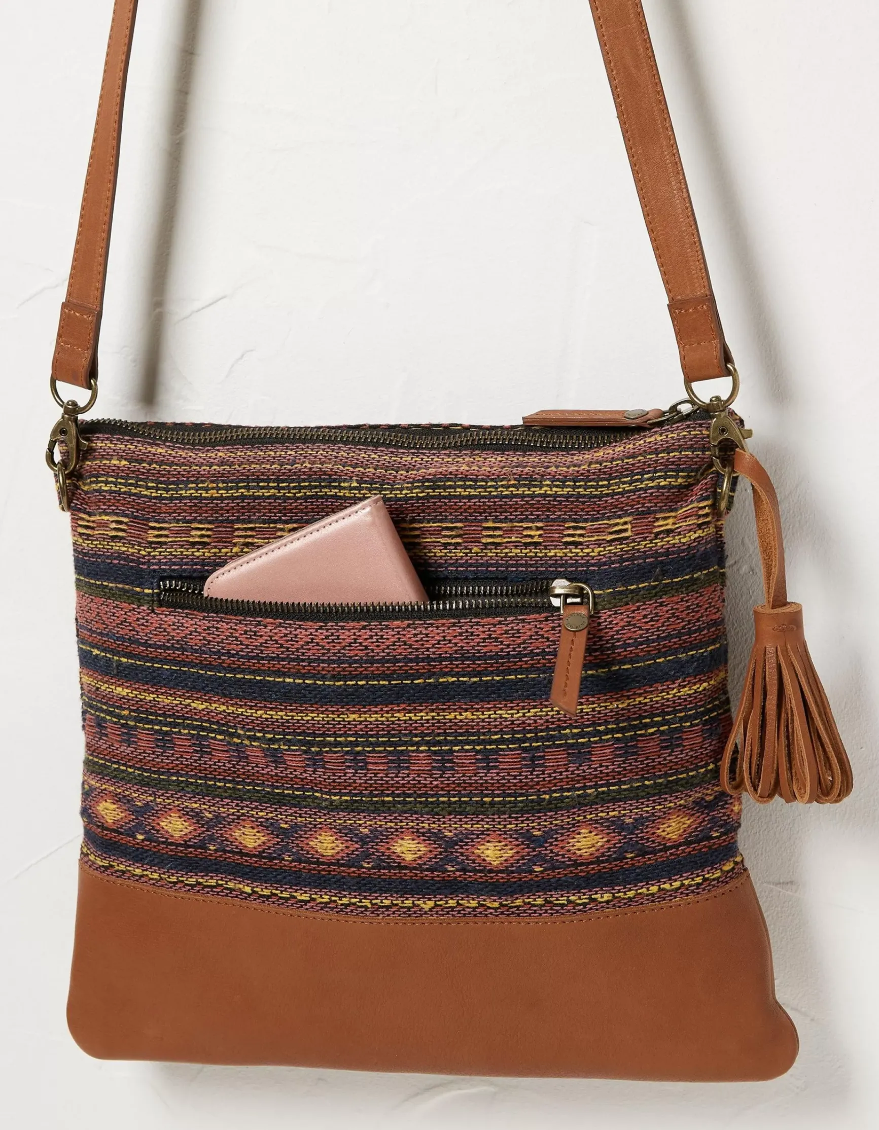 FatFace Orla Woven Mix Crossbody Bag|Women View All