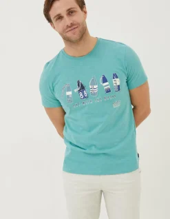 FatFace Out With The Buoys T Shirt|Men T-Shirts