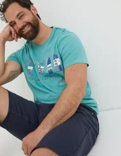 FatFace Out With The Buoys T Shirt|Men T-Shirts