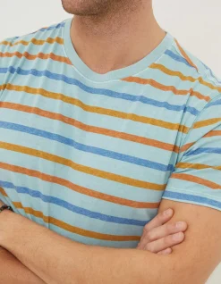 FatFace Overdye Stripe T-Shirt|Men T-Shirts
