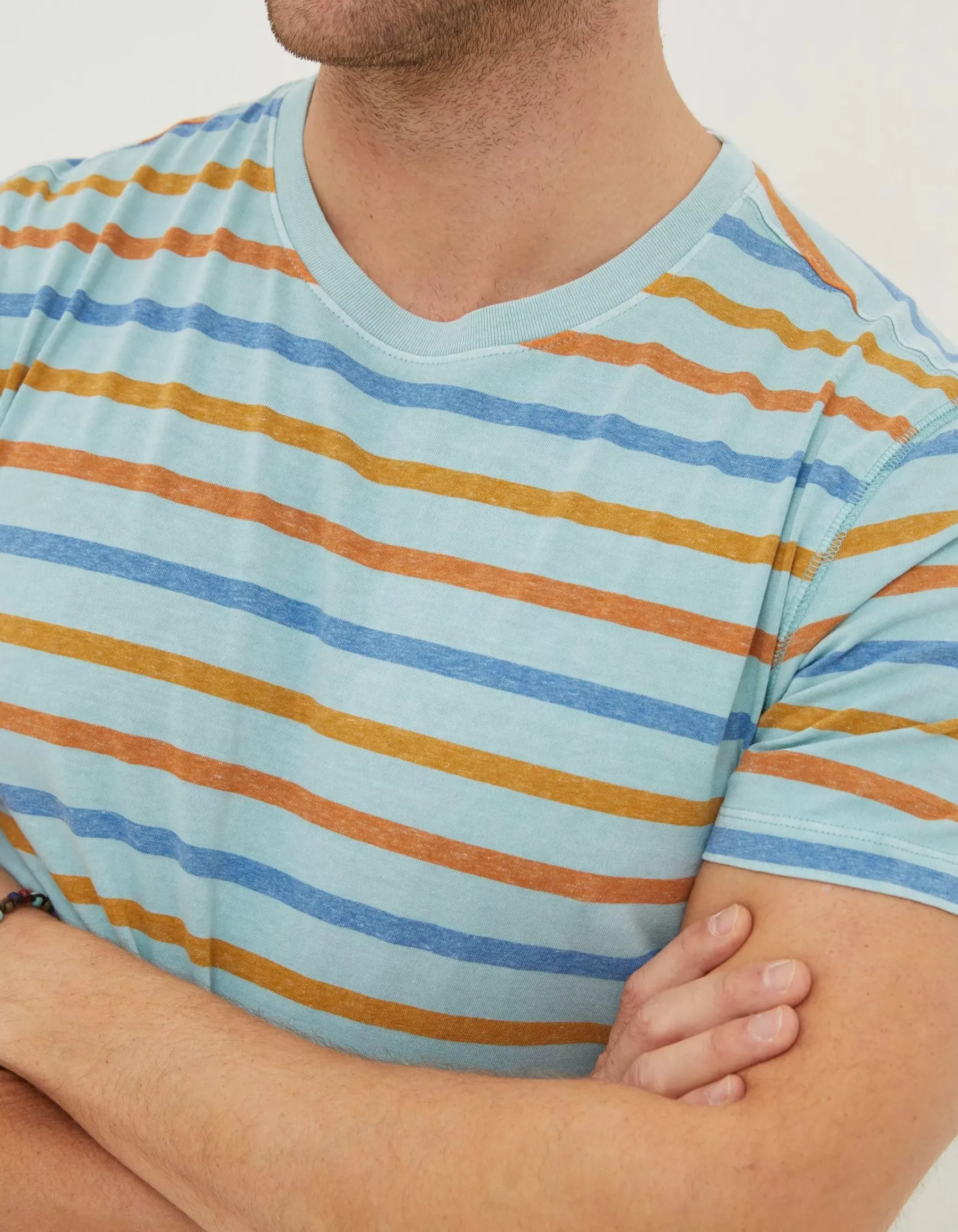 FatFace Overdye Stripe T-Shirt|Men T-Shirts