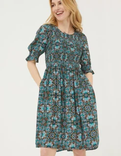 FatFace Pacey Mirrored Floral Dress|Women Dresses
