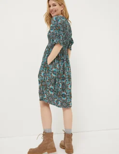 FatFace Pacey Mirrored Floral Dress|Women Dresses