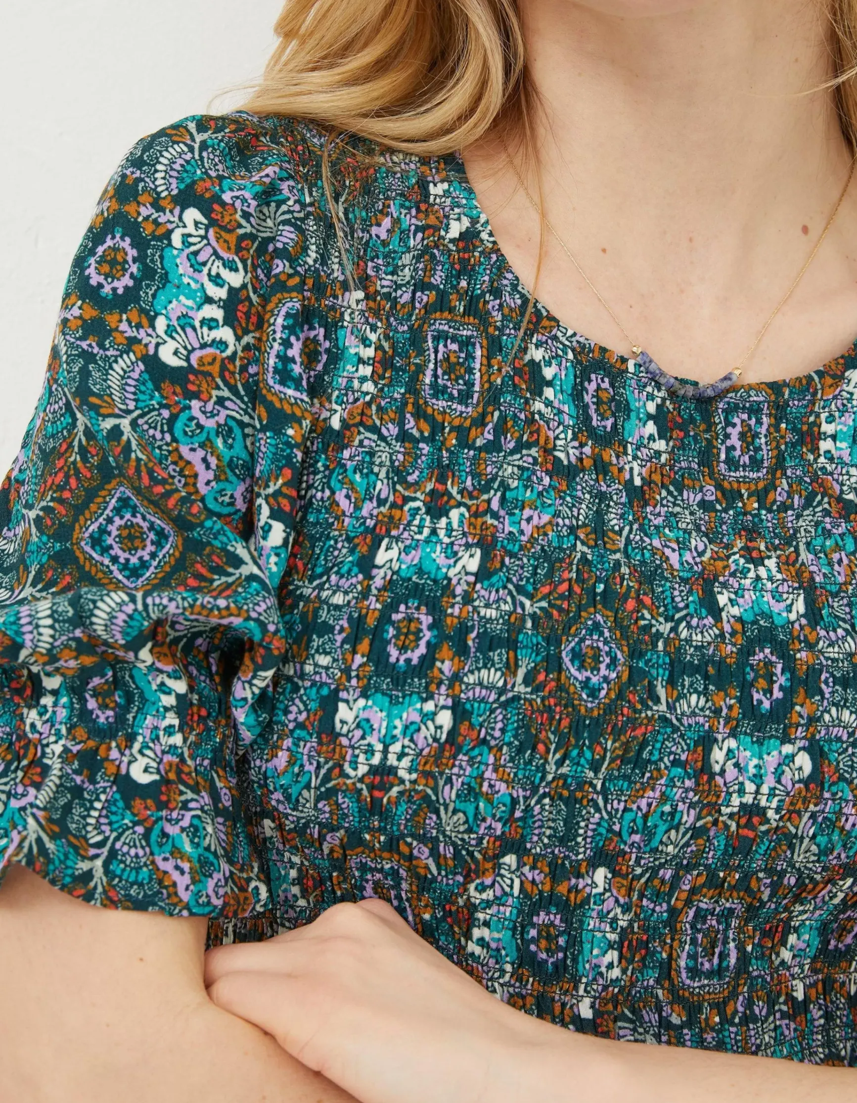 FatFace Pacey Mirrored Floral Dress|Women Dresses