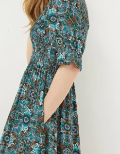 FatFace Pacey Mirrored Floral Dress|Women Dresses
