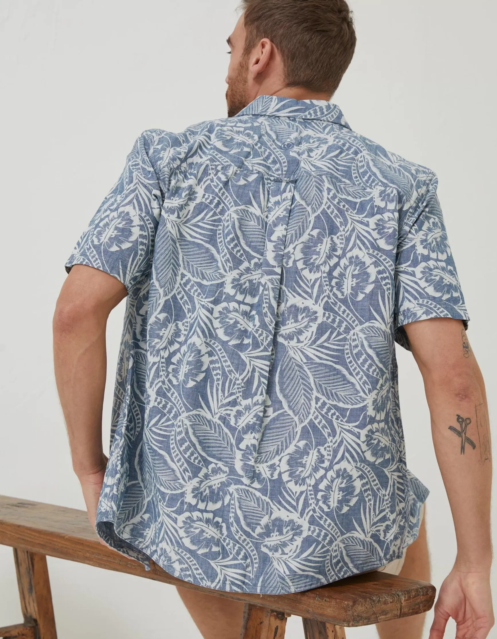 FatFace Paddon Palm Print Shirt|Men Shirts