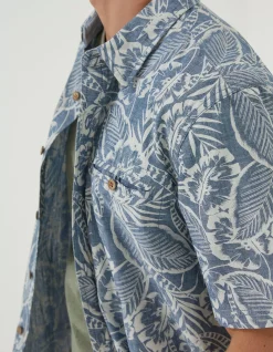 FatFace Paddon Palm Print Shirt|Men Shirts