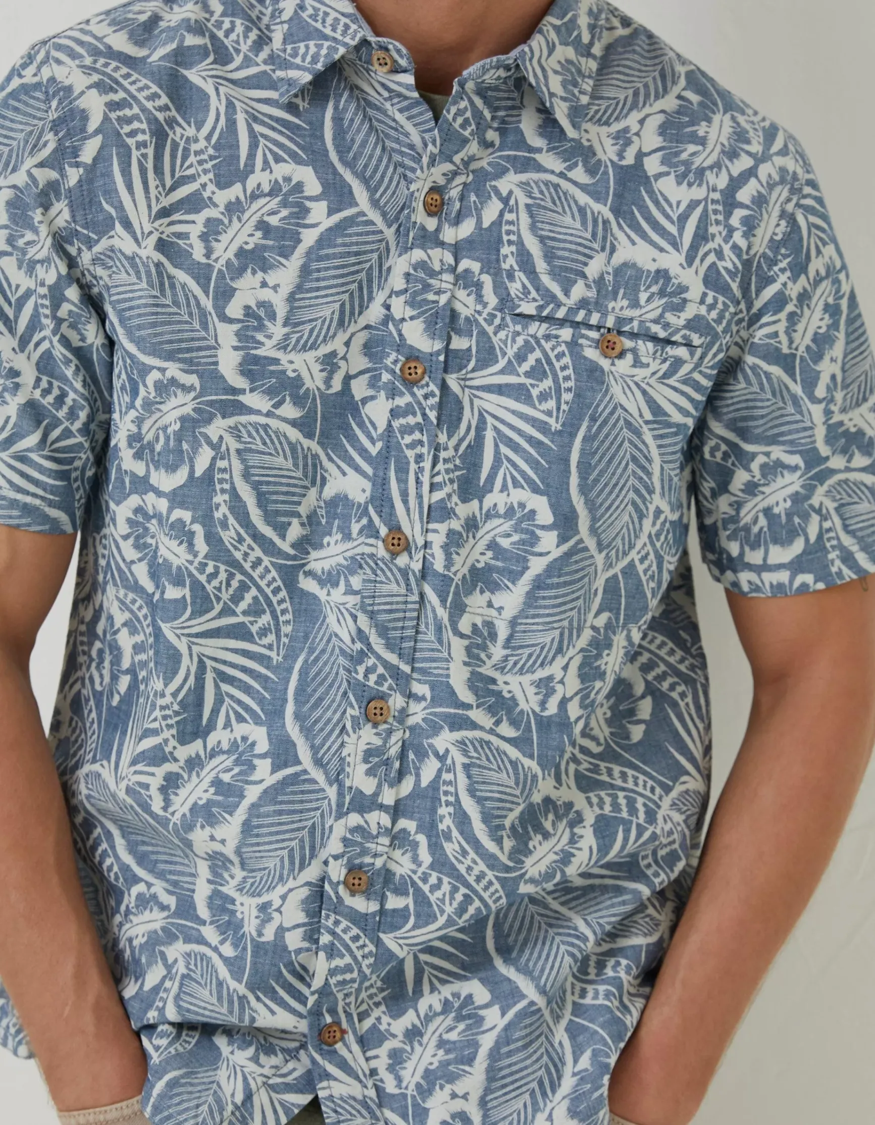 FatFace Paddon Palm Print Shirt|Men Shirts