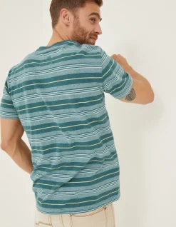 FatFace Padstow Stripe T-Shirt|Men T-Shirts