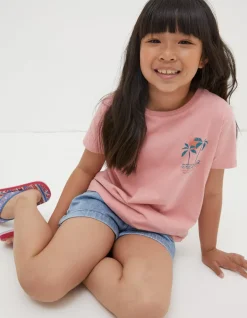 FatFace Palm Tree Mini Me T-Shirt|Girls Tops & T-Shirts