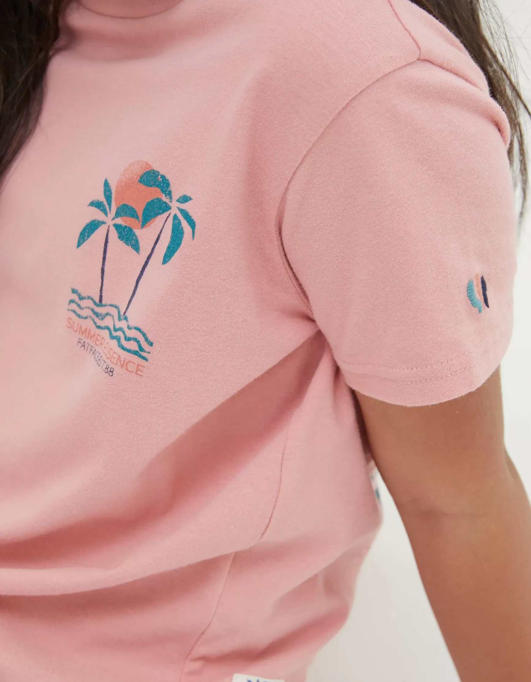 FatFace Palm Tree Mini Me T-Shirt|Girls Tops & T-Shirts