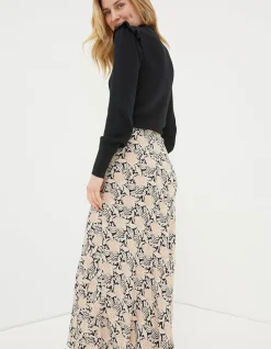 FatFace Pat Damask Floral Midi Skirt|Women Skirts