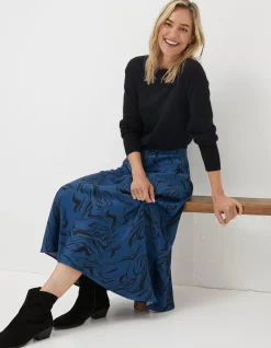 FatFace Pat Marble Midi Skirt|Women Skirts
