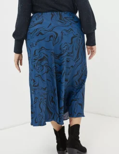 FatFace Pat Marble Midi Skirt|Women Skirts