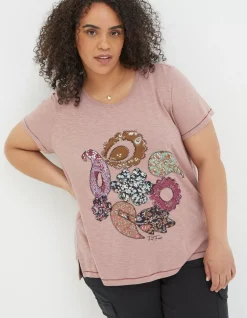 FatFace Patchwork Paisley Graphic Tee|Women Tops & T-Shirts