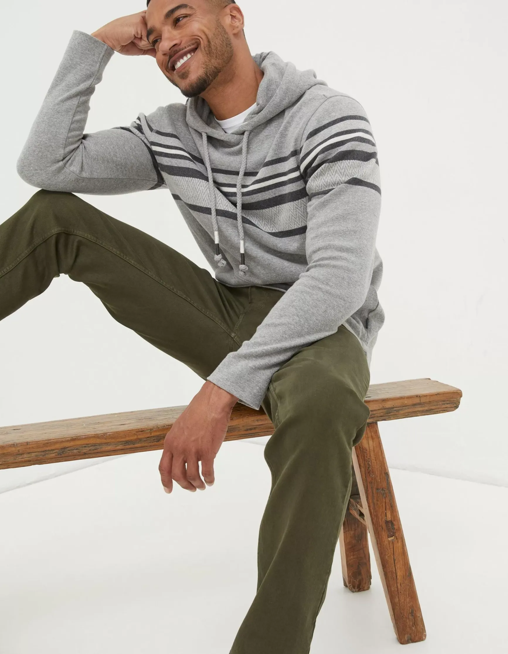 FatFace Pattern Hoodie|Men Sweatshirts & Hoodies