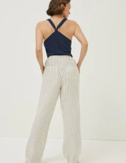 FatFace Pendeen Linen Blend Wide Leg Trousers|Women Trousers & Leggings