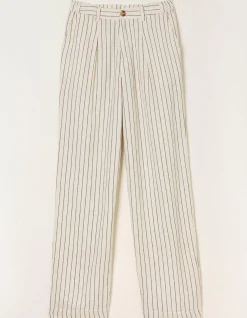 FatFace Pendeen Linen Blend Wide Leg Trousers|Women Trousers & Leggings