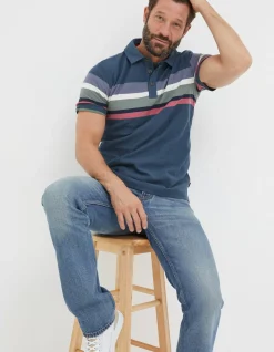 FatFace Perranporth Chest Stripe Polo|Men View All