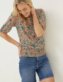 FatFace Perrie Sketch Floral Top|Women Tops & T-Shirts