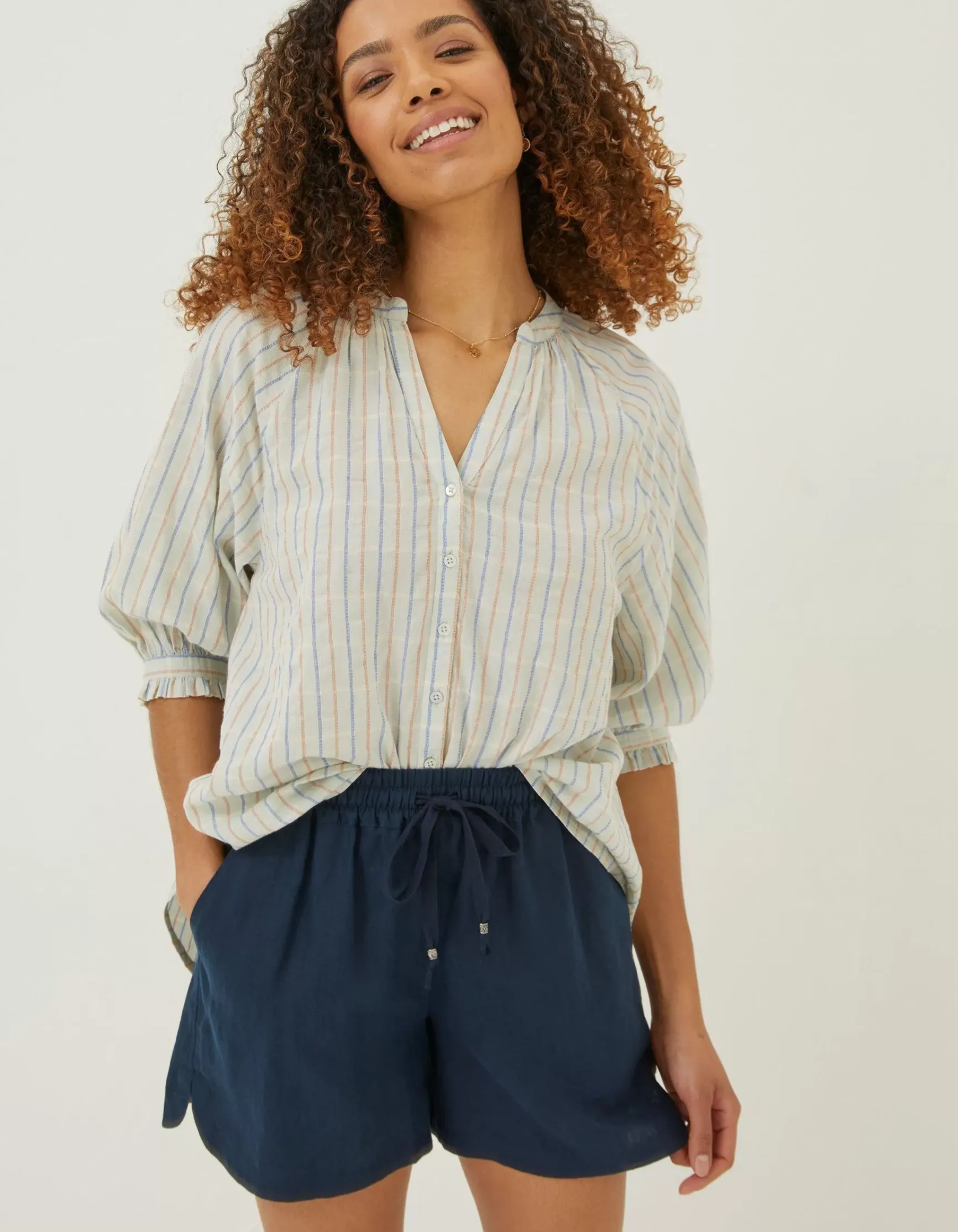 FatFace Pip Check Blouse|Women Shirts & Blouses