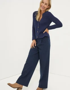 FatFace Piper Herringbone Trouser|Women Trousers & Leggings