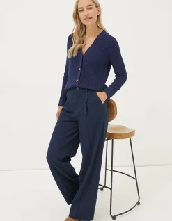 FatFace Piper Herringbone Trouser|Women Trousers & Leggings