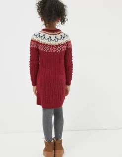 FatFace Pippa Penguin Knitted Jumper Dress|Girls View All