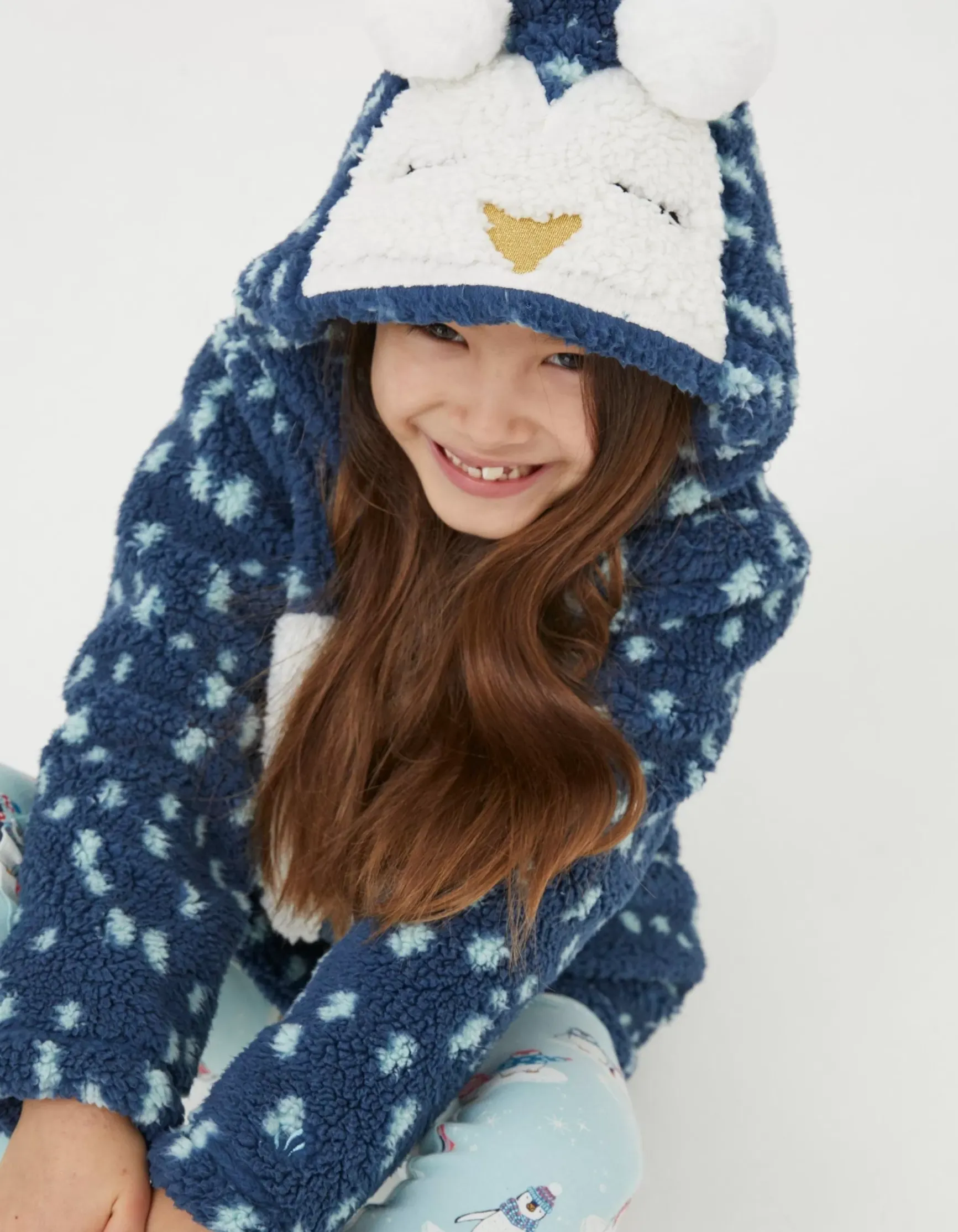 FatFace Pippa Penguin Zip-Up Sweatshirt|Girls View All