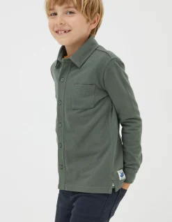 FatFace Pique Long Sleeve Shirt|Boys View All