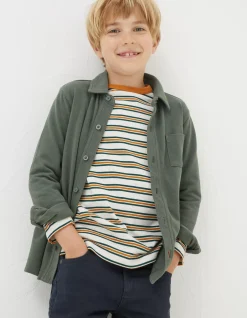 FatFace Pique Long Sleeve Shirt|Boys View All